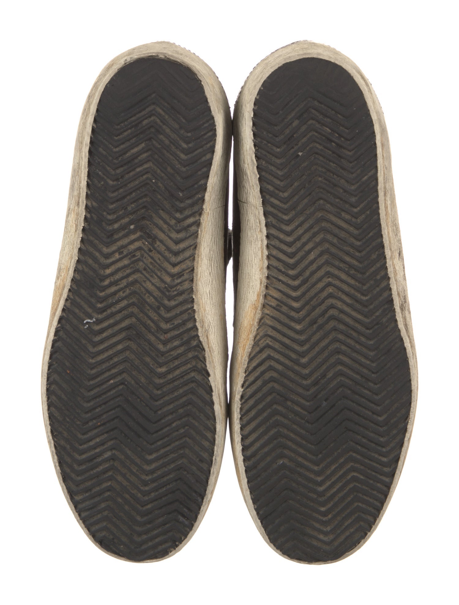 Golden Goose Leather Printed Sneakers